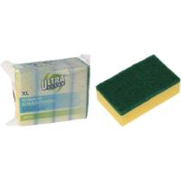 Ultra Clean Schuurspons 16x8 cm 4 Stuks Groen/Geel - thumbnail