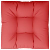 vidaXL Bankkussen pallet 80x80x10 cm rood - thumbnail