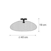 QAZQA Oosterse plafondlamp zwart 40 cm - Glan - thumbnail