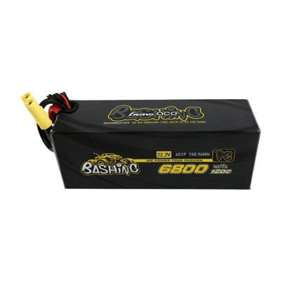 GensAce Bashing Lipo 120C 22,2 volt 6800mah met EC5 Stekker GensAce Bashing Lipo 120C 22,2 volt 6800mah met EC5 Stekker
