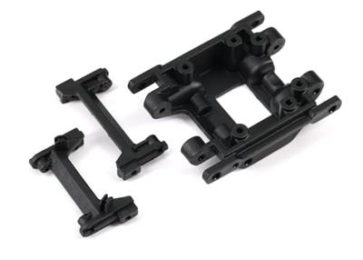 Traxxas TRX-9736 Bumper-houder v/h, Skidplate TRX-4M
