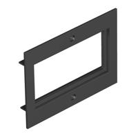 OBO Bettermann T4B P7 9011 Afdekplaat - thumbnail