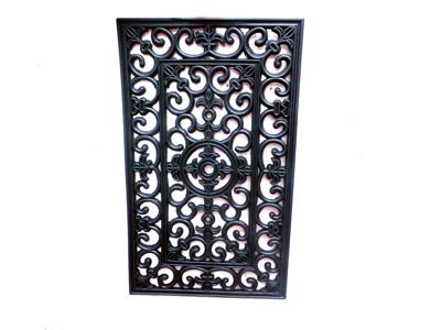 Simpele zwarte deurmat Luxe M - Warentuin mix