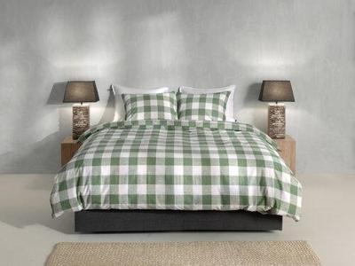 Zo! Home Zo! Home Quattro di Lino Dekbedovertrek 140x200/220 Moss Green