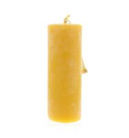 Glad afgewerkte bijenwas stompkaars Ø4.8 x 14 cm - 1 kaars - thumbnail