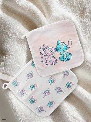 Set van 3 washandjes Disney® LILO & STITCH wit