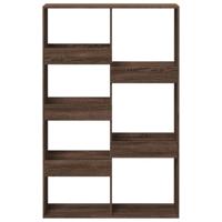 Boekenkast 100x33x155,5 cm bewerkt hout bruin eikenkleurig - thumbnail