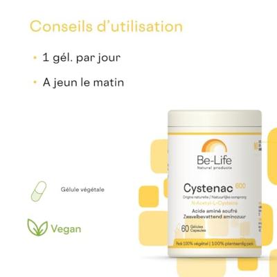 Be-Life Cystenac 600 60 Softgels