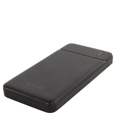 Whis Powerbank Fast Charge zwart