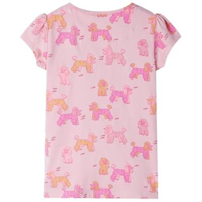 VidaXL Kinderpyjama met korte mouwen 92 lichtroze