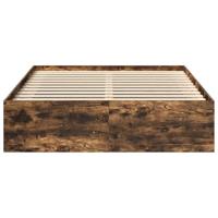 Bedframe gerookt eikenkleurig 140x190 cm - thumbnail
