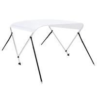 VidaXL Biminitop 2-boogs 150x120x110 cm wit - thumbnail