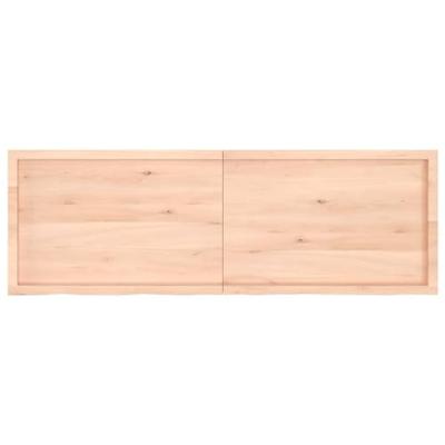 VidaXL Wastafelblad 180x60x(2-4) cm onbehandeld massief hout