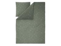 LIVARNO Mousseline dekbedovertrek 140 x 200 cm (Bloemen/groen) - thumbnail