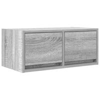 TV-meubel 60x31x25,5 cm bewerkt hout grijs sonoma eikenkleurig - thumbnail