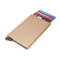 Figuretta - Cardholder gold metallic Aluminium - thumbnail