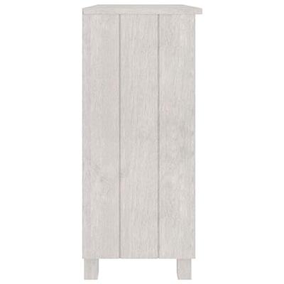 Dressoir 85x35x80 cm massief grenenhout wit