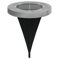 VidaXL Grondlampen 4 st solar met grondpennen warmwit - thumbnail