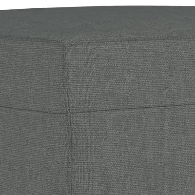 4-delige Loungeset met kussens stof donkergrijs