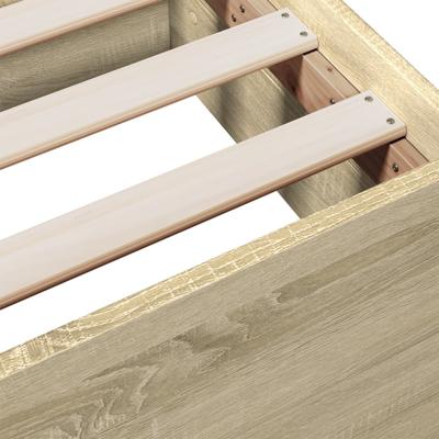 Bedframe met lades bewerkt hout sonoma eikenkleurig 100x200 cm - thumbnail