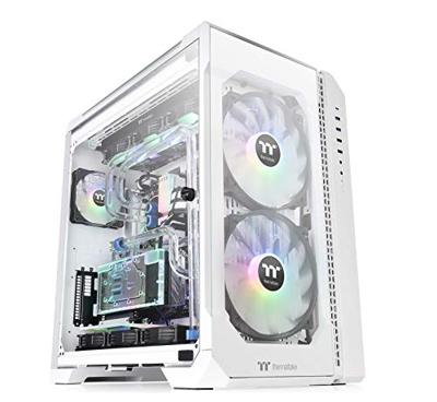 Thermaltake view 51 tg snow argb edition midi tower behuizing (wit | 4x usb-a | 1x usb-c | rgb | window)