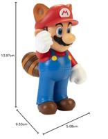 Super Mario Mini Action Figure - Raccoon Mario - thumbnail