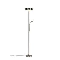Trio VloerlampPalermo nikkel met leeslamp - R45741107 - thumbnail