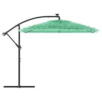 VidaXL Parasol met stalen paal 246x246x230 cm groen - thumbnail