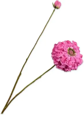 Silk-ka kunsttak zinnia 85cm lavendel