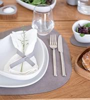 LIND DNA - Dinner Mat Curve - Placemat 37x44cm Nupo Nomad Grey - thumbnail