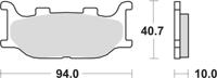 TRW remblokken "mcb 666" brake pad mcb 666 sv sintered metal - thumbnail