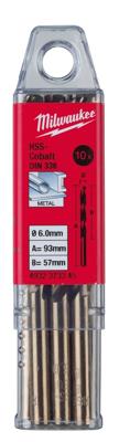 Milwaukee Accessoires hss-g co metaalboor 6,5 x 101 mm (10 stuks) - 4932373346