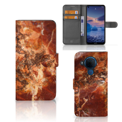 Nokia 5.4 | Bookcase | Marmer Bruin