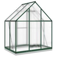 VidaXL Tuinkas met basisframe 169x114x202 cm aluminium groen - thumbnail