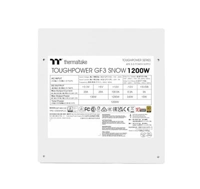 Thermaltake Toughpower GF3 Snow 1200W - TT Premium Edition power supply unit Wit