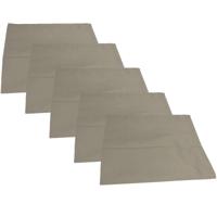 The One Theedoek 50 x 70 cm Taupe - 5 stuks - thumbnail