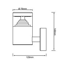 Brilliant WandlampAvon Straight 15cm RVS - G43481/82 - thumbnail