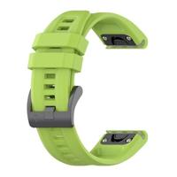 By Qubix - Siliconen sportbandje - Groen - Compatible met Garmin Fenix 8-51mm - Compatible Garmin bandje - thumbnail