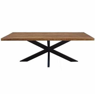 Sohome Eettafel 'Yannick Spider' Mangohout en staal, 240 x 100cm