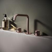 Hotbath Archie Wastafelmengkraan 3 gats zonder waste BGP Geborsteld Gunmetal PVD AR033BGP - thumbnail