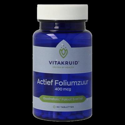 Vitakruid Actief Foliumzuur Quatrefolic® 5-MTHF 400 mcg Vitakruid Actief Foliumzuur Quatrefolic® 5-MTHF 400 mcg