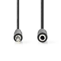 Nedis Stereo-Audiokabel | 3,5 mm Male | 3,5 mm Female | Vernikkeld | 1.00 m | Rond | Label - CAGL22090BK10 - thumbnail