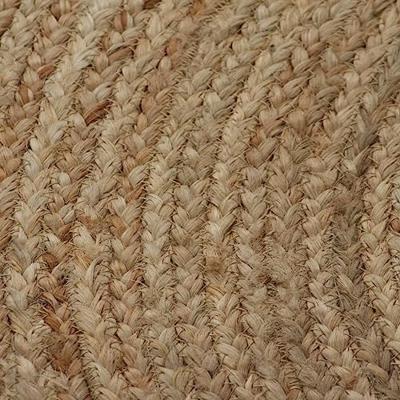 VidaXL Tapijt rond 90 cm gevlochten jute