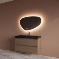 Badmeubelset BWS Riga Met Lako Wastafel Zwart 100 cm Latte Boss & Wessing - thumbnail