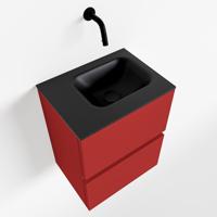 MONDIAZ ADA 40cm toiletmeubel fire. LEX wastafel urban links zonder kraangat - thumbnail