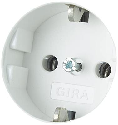 GIRA 018803 Wandcontactdoos met randaarde Inzetstuk System 55, Standaard 55, E2, Event, Event Clear, Event Opaque, Esprit, ClassiX Wit (glanzend) 1 stuk(s)