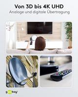 Wentronic 51445 SAT-schakelaar verdeelt/schakelt 1 LNB op 2 SAT-ontvangers Single 1 Stuk zilver - thumbnail