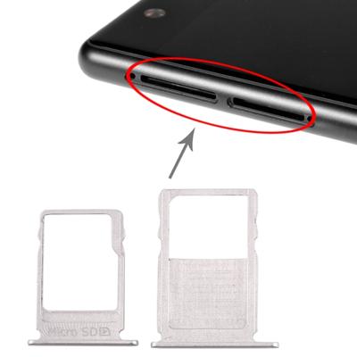 SIM-kaartlade + Micro SD-kaartlade voor Nokia 3 TA-1020 TA-1028 TA-1032 TA-1038(Zilver)