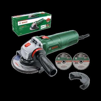Bosch UniversalGrind 850-125 - Haakse slijper met snoer van 850 W, 125 mm, inclusief 3 slijpschijven