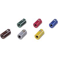 07725 Modelspoor mof 2.6 mm 10 stuk(s) Zonder dwarsgat Rood - thumbnail